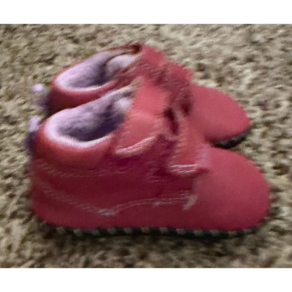 Pediped Raspberry Pink Fleece Lined Soft Sole Infant Shoes XS 0-6 Months